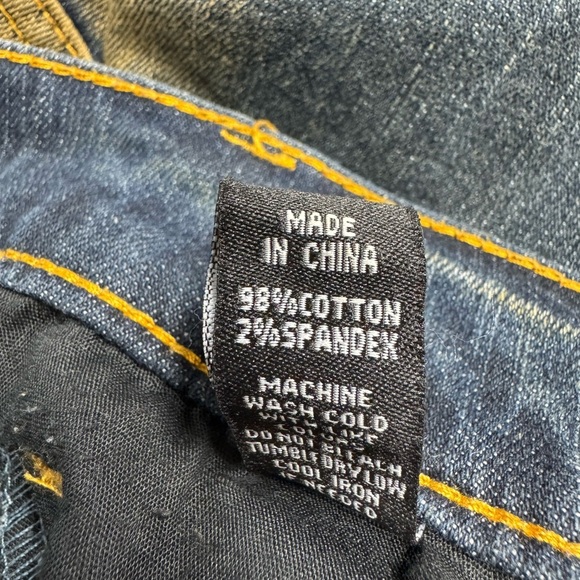 BLACK LEAF Men's Distressed Jeans Blue 38/34 - Picture 12 of 12